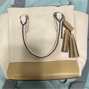 COACH Shoulder Bag Crossbody 2WAY Coach Pink and tan Handbag